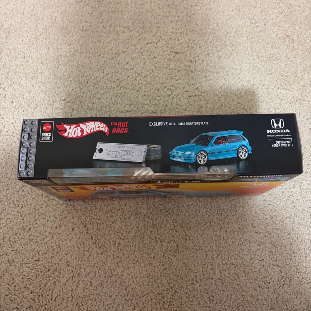 Mattel Brick Shop Hot Wheels Custom 90 Honda Civic Building Set NEW SEALED - Picture 4 of 6